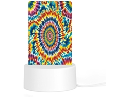 Luminária Noturna De Acrílico Led Plug And Play Com Base Plástico, Colorida, Ideal Quarto, Com Brilho Uniforme E
