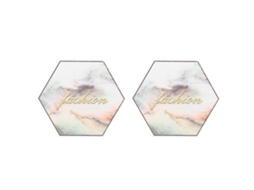 Prato De Arte De Unhas Para Mixagem E Exibição Em Acrílico Com Suporte Para Manicure Em Formato Hexagonal E Redondo