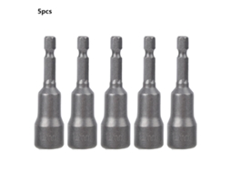 5pcs Adaptador De Broca Magnética Com Chave Hexagonal Aço Para Parafusadeira Elétrica 12mm