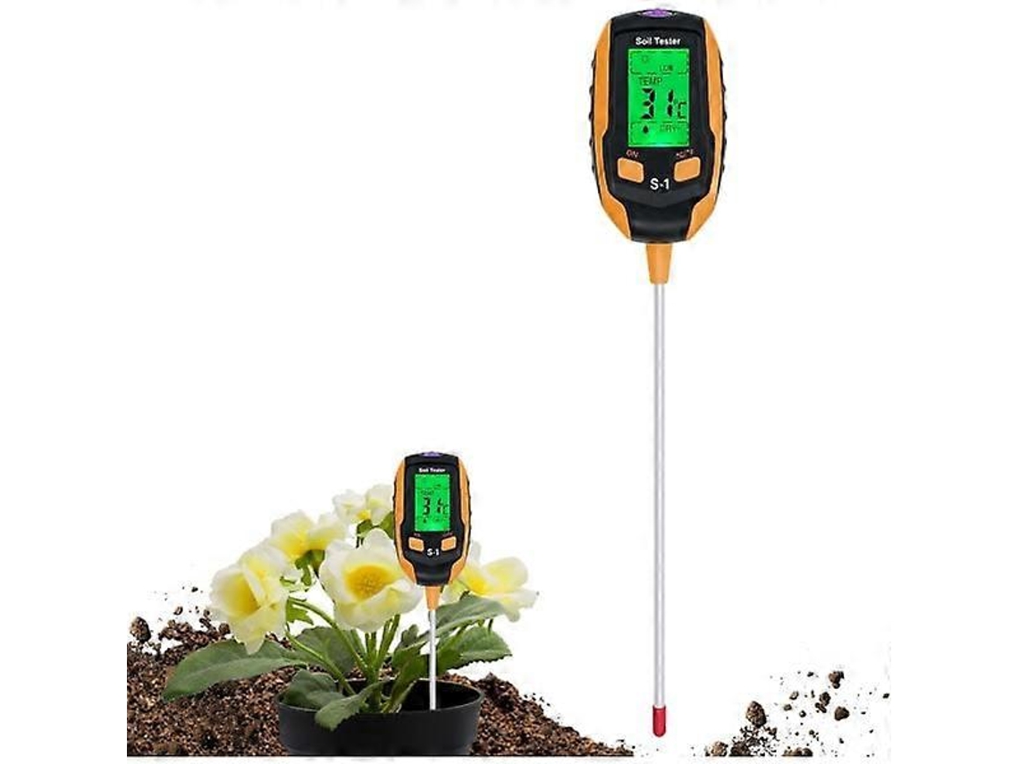 Medidor De Solo Digital 4 Em 1 Com Medição Ph, Temperatura, Umidade, Luz E Umidade Ambiental Para Jardinagem, Gramados Agricultura Aquaforge