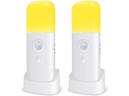2 Unidades De Luz Noturna Recarregável 2000mah Com Sensor Movimento,