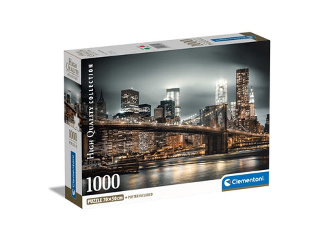 Puzzle CLEMENTONI High Quality Collection New York Skyline (1000 Peças - Idade Mínima: 14 anos)