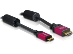 Cabo HDMI DELOCK (Mini HDMI-C - 5 m - Preto)