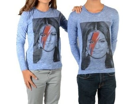 T-shirt Unissexo Little Eleven Paris Selena Ls Gomez Algodão Azul (8 Anos)