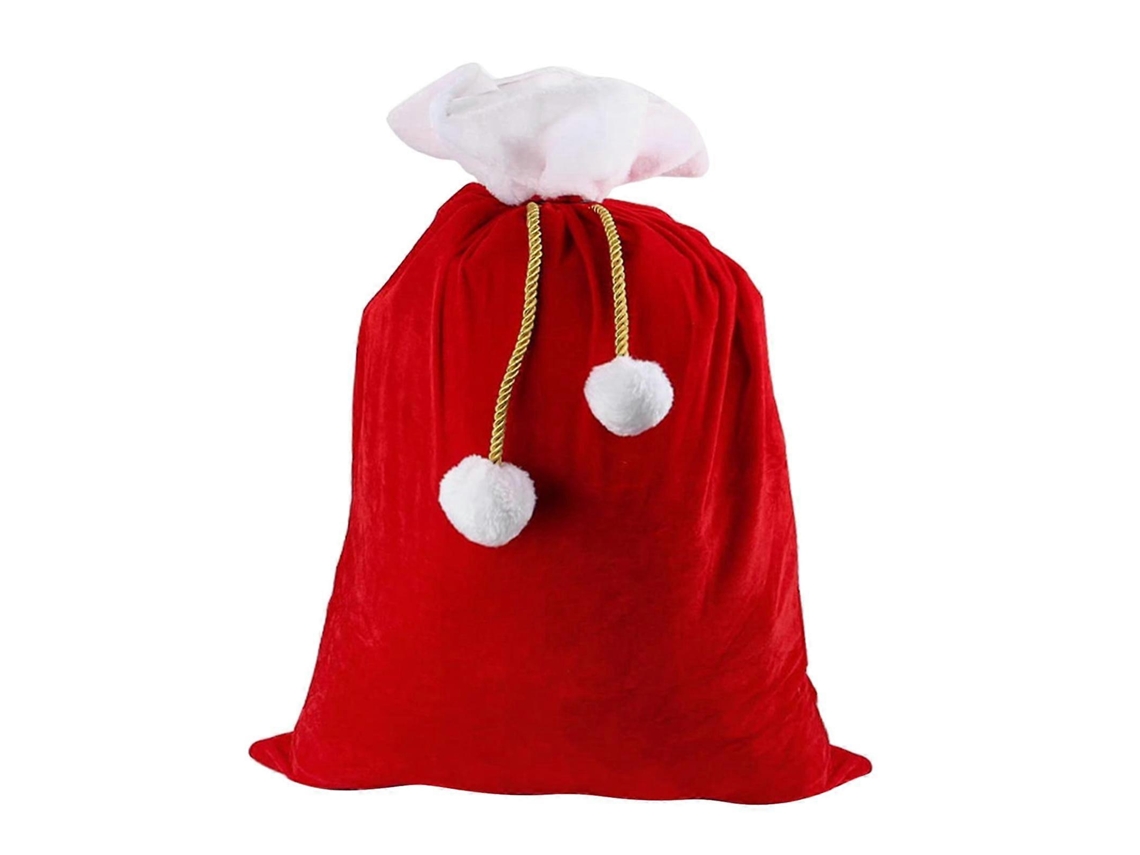 Saco De Natal Com Cordão Para Presentes
