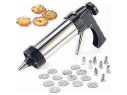 Seringa Profissional De Aço Inoxidável Para Confeitaria, Pistola De Confeitaria Com 13 Discos De Biscoito E 8 Bicos Nostalgia88