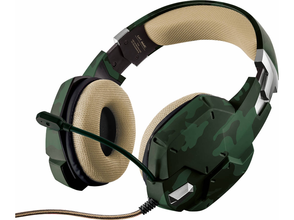 Auscultadores Gaming com Fio TRUST Gxt 322c (Over Ear - Multiplataforma - Verde)