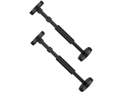 Suportes Ajustáveis Para Armário De Banheiro Ultechnovo, Em Nylon Preto, 2 Peças, Com Mecanismo Antiderrapante E Altura
