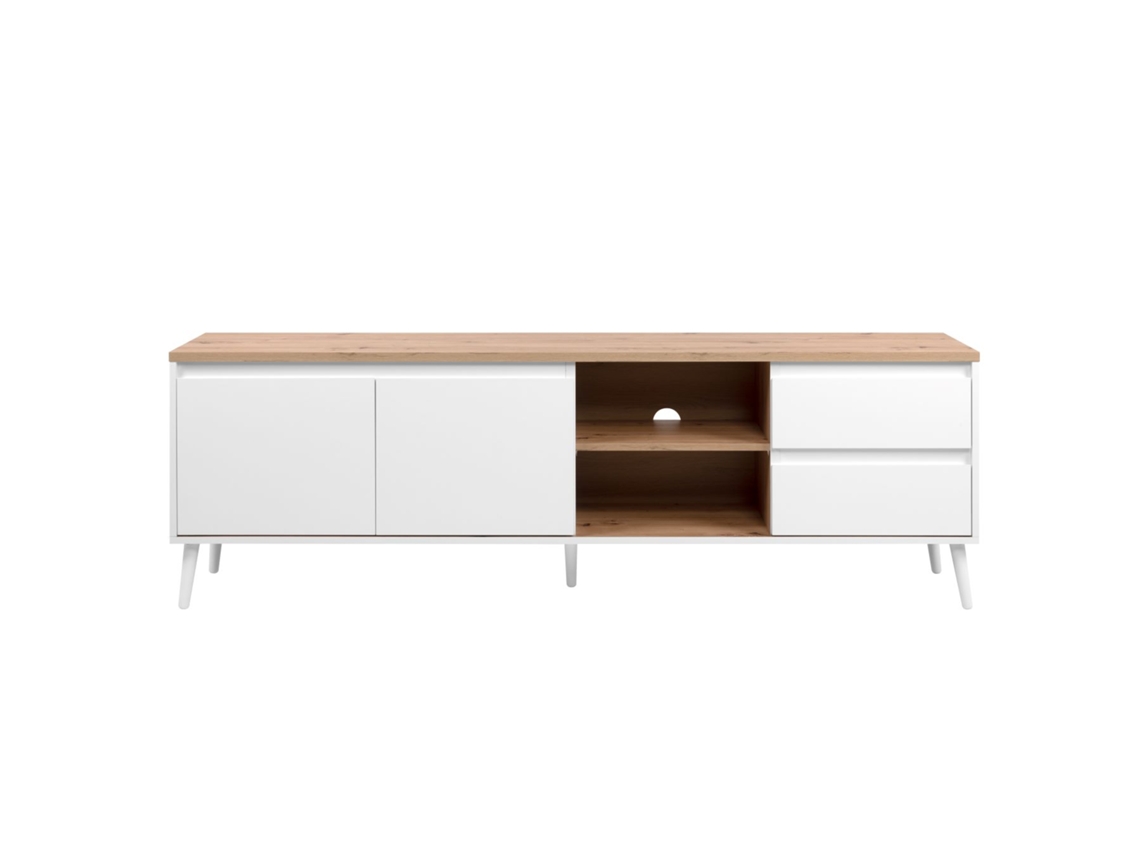 Móvel Tv Linz 2 Portas 2 Gavetas 186X59X36 Branco VENPRODIN