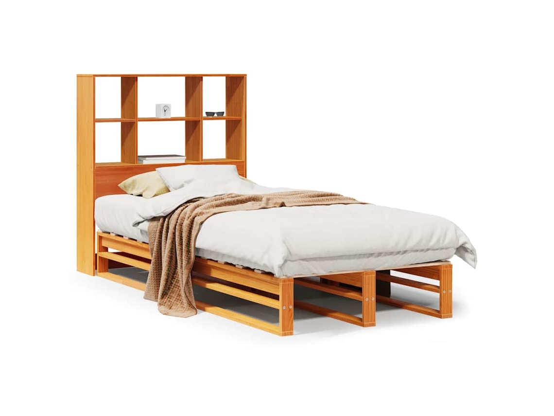 Cama com Estante Sem Colchão Madeira Maciça 100x200 cm MAISON EXCLUSIVE (0)