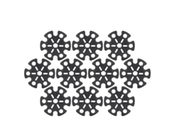 Mali 10pcs Acessórios para Bastões de Trekking Bandeja de Lama Borracha 85mm Suporte de Neve Preto