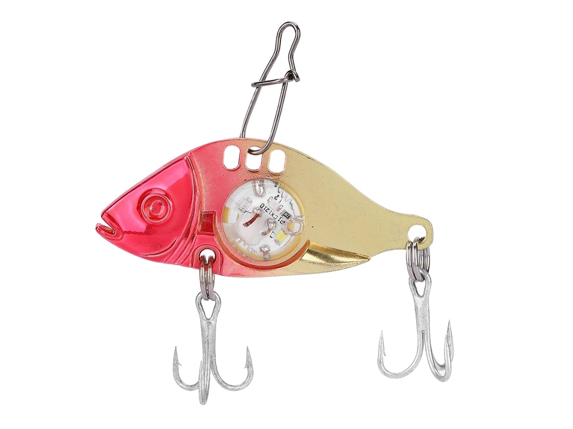 Isca de Pesca Led Subaquática com Anzol Triplo