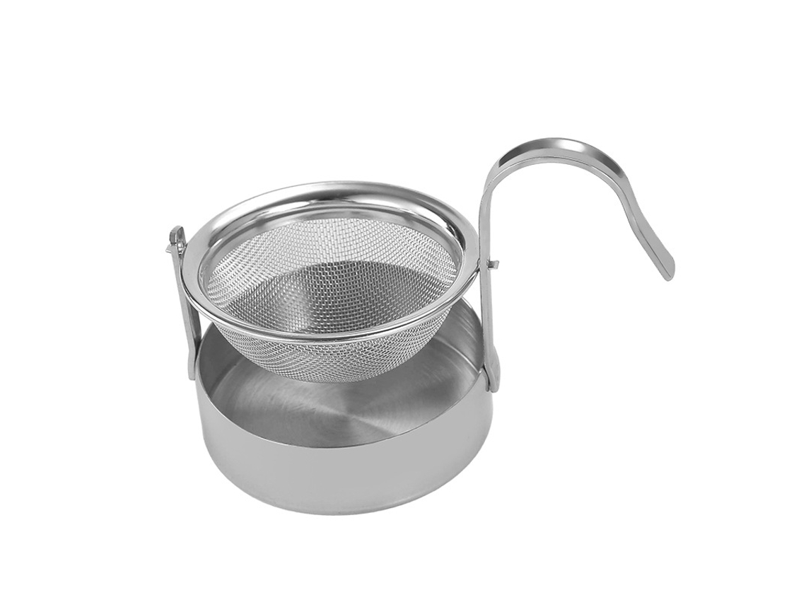 Filtro/coador De Chá Com Suporte, Aço Inoxidável, Prateado Aquaforge