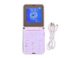 Aetheria celular Flip 2g para Idosos com Botões Grandes Tela 2.6in Som Alto Câmera Roxo
