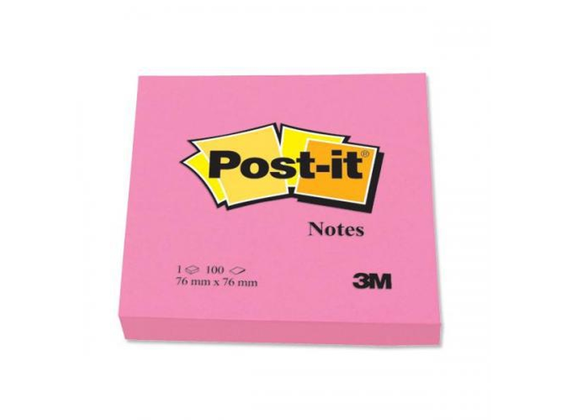 Bloco de Notas Adesivas Post-It Fucsia 76 X 76 Mm