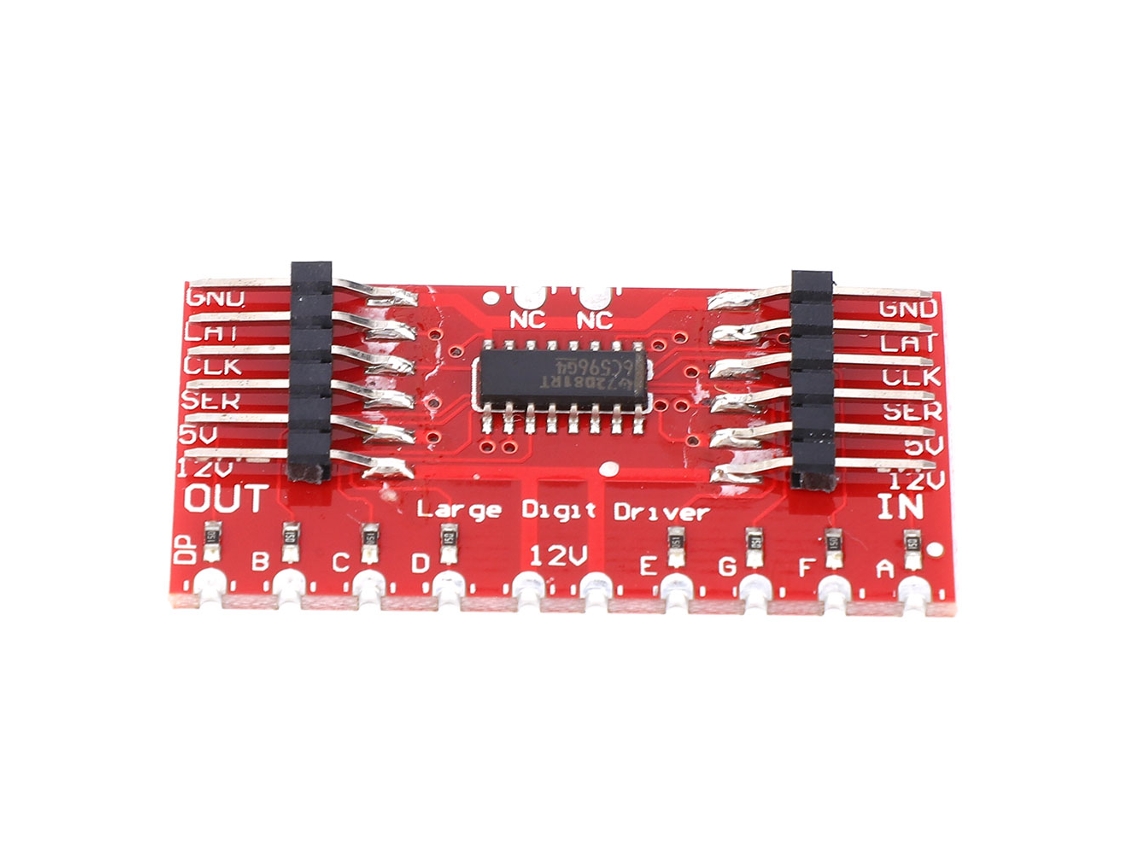 Driver De Dígito Grande Tpic6c596 Com Display Led 7 Segmentos