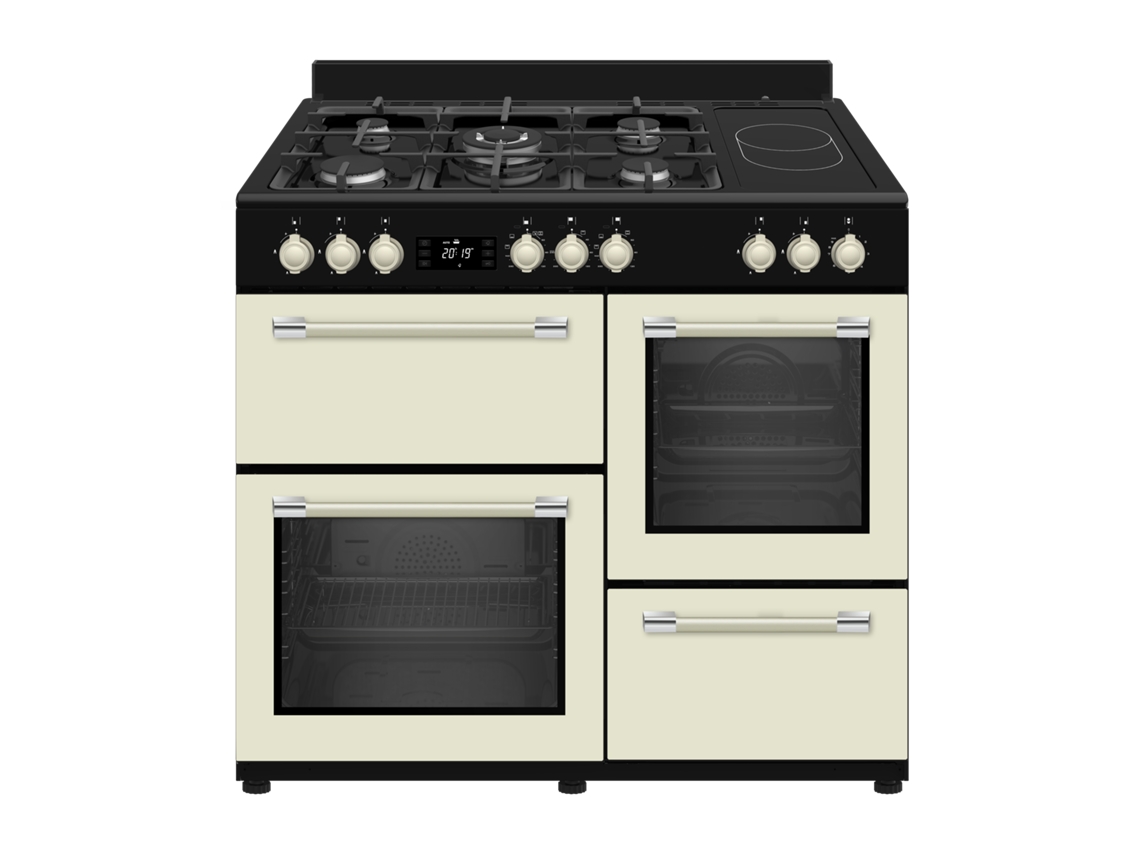 Fogão a Gás SOLTHERMIC Vtc Crema Range Cooker 100 Brand Profesional 3 Fornos Eléctricos