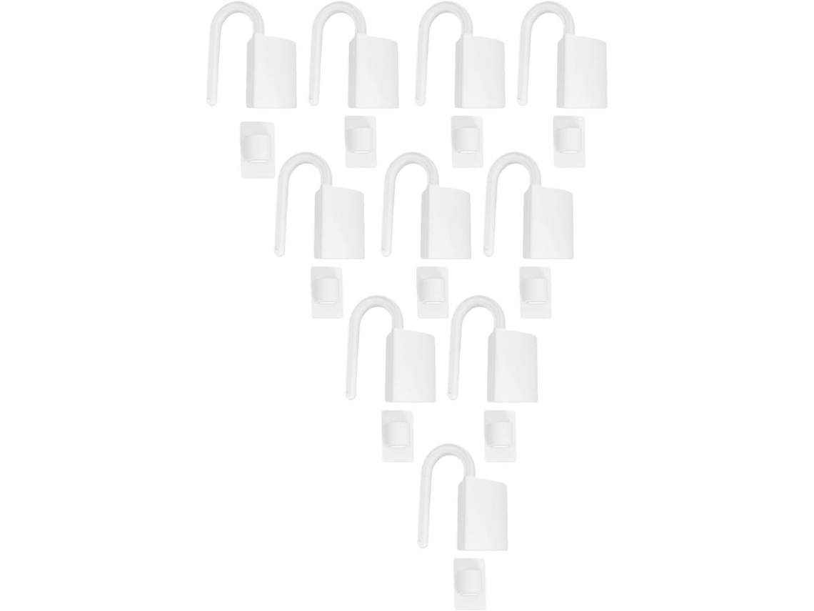 Packove 10 Unidades De Travas Antiesmagamento Para Portas, Em Abs Branco, Que Impedem O Fechamento Acidental Da Porta Em