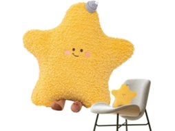 Almofada Estrela Genérica Decorativa Macia e Aveludada para Apoio Lombar, Ideal Dormir, Cama, CHABERLU