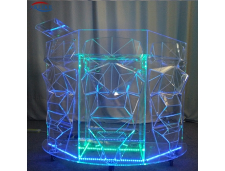 Barra de Acrílico Luz Led Suporte Controlador Pioneiro Iluminação Colorida Mesa de Balcão[180X50X90Cm]