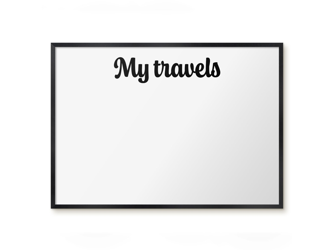 Magnetic Board My Travels For The Living Room Espelharte (70x50 Cm)