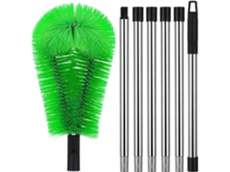 Aço Inoxidável, Kit Com 2 Escovas De Limpeza De Telhado Com 6 Cabeças Adaptáveis.