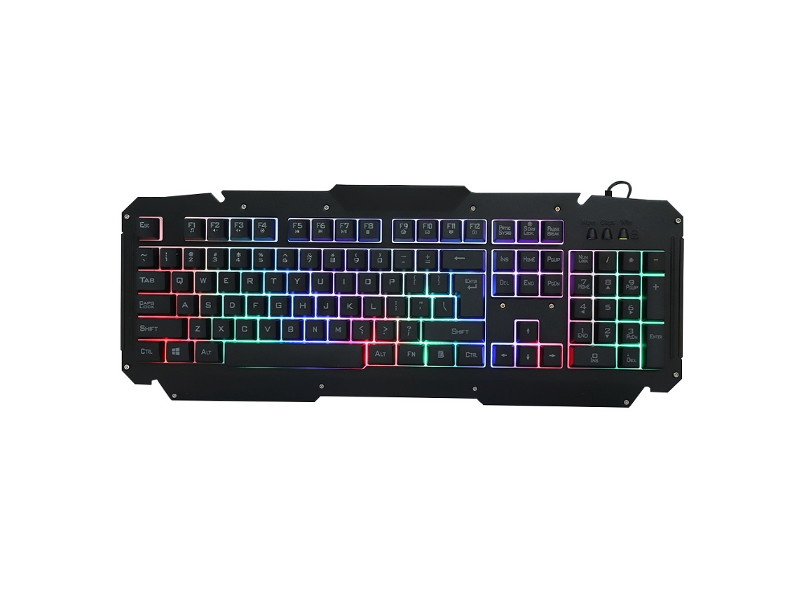 Teclado Gamer M500s Teclado Gamer com Fio e Iluminação de Sete Coreslaxiscreed (iluminação de Sete Cores com Conexão Fio)