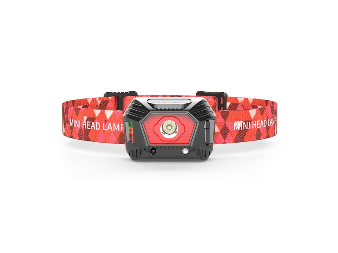 Lanterna Frontal Led Recarregável Usb Com Sensor Mãos Livres À Prova D'água Para Pesca Camping Hiking