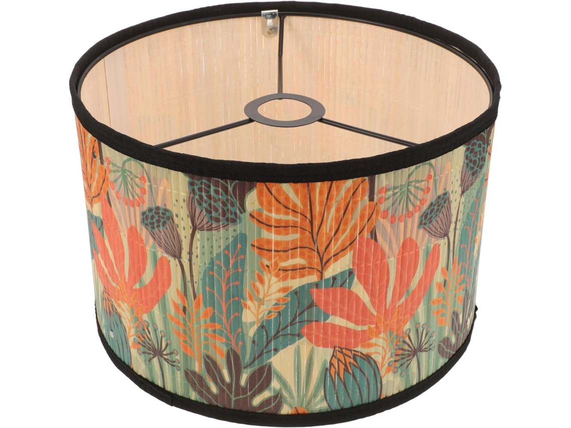 Abajur Pendente Em Bambu Trançado Estilo Vintage, Soquete E27