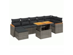 Garden Sofa Set, Garden Sofa Sets Vidaxl Cinzeto Rattan / Vime (n/a)