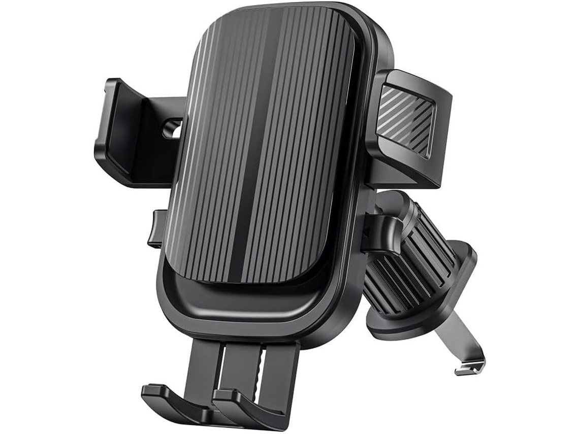 Suporte para Celular Veicular com Encaixe na Saída de Ar, Rotação de 360 ​​graus e Trava Automática JIAPEI (preto)