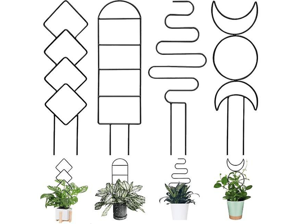 Suportes internos para plantas trepadeiras AQUAFORGE, pequenas treliças para vasos