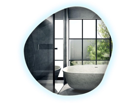 Espelho Sob Medida Com Led Tulup (97x96 Cm Luz Fria 6500k)