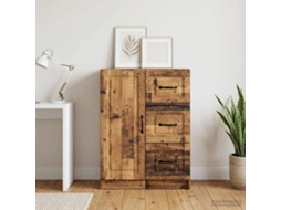 Vidaxl Buffet Madeira Antiga 66 X 34,5 X 87 Cm Derivados De Madeira