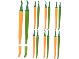 Conjunto De 14 Canetas Em Gel Com Desenhos Criativos Pimentas E