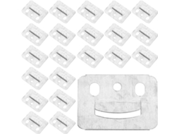 Suportes De Embutir Cabilock 44x31 Mm Galvanizados, Pacote Com 100 Unidades, Para Painéis De Parede E Móveis Fixações
