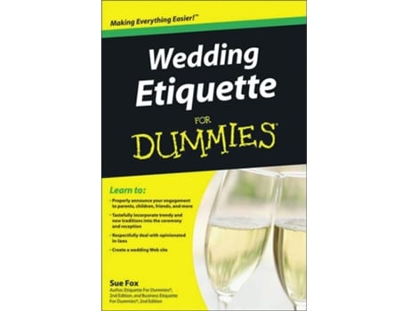 Livro Wedding Etiquette For Dummies de Sue Fox (Inglês)