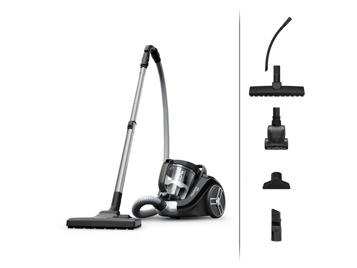 Aspirador Sem Saco ROWENTA Compact Power XXL Total Clean RO4B75EA (75 dB - depósito 2.5 L)