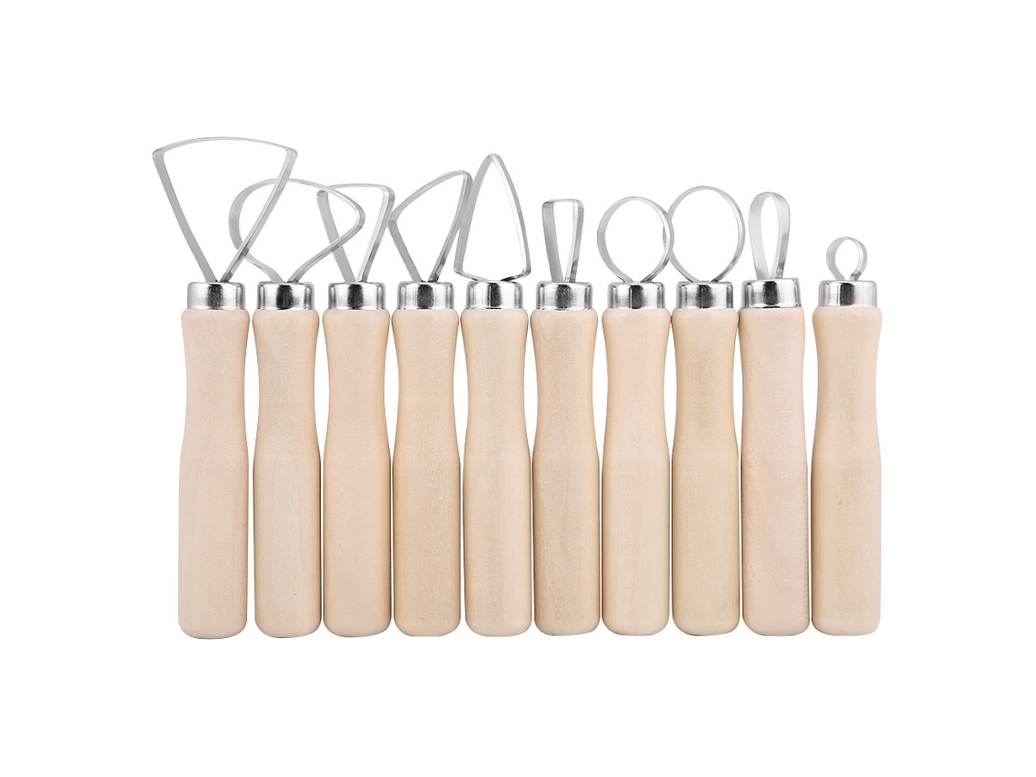 Conjunto De 10 Ferramentas Diy Para Tallar Cera E Cerâmica, Ferramentas De Escultura De Argila