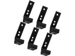 Suporte De Parede Holibanna Para 6 Barras Peso Em Pc E Pp, 40x55x100