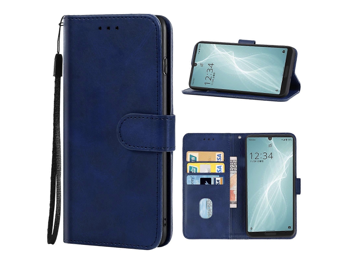 Capa De Couro Para Sharp Aquos Sense 4 Lite (vermelha)