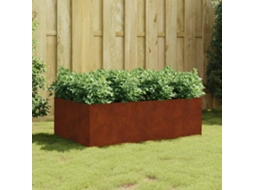 Vidaxl Canteiro Elevado De Jardim 120x80x40 Cm Aço Corten