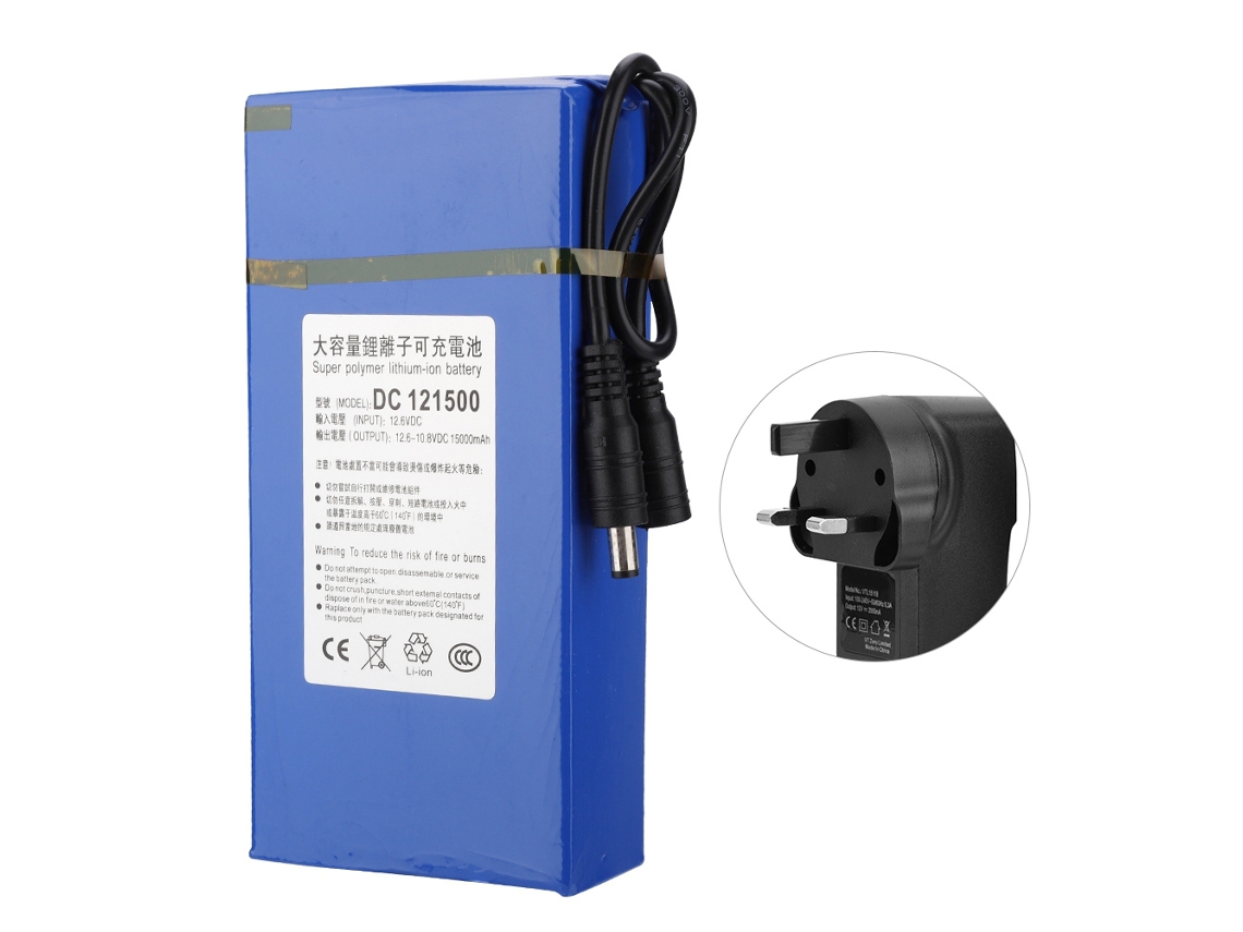 Aetheria bateria de Lítio Polimérica Recarregável Dc 121500 de 15000mah com Fonte de Alimentação