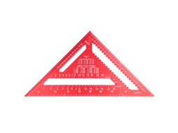 Règua Triangular de Carpinteiro 12 Polegadas 45 90 Graus Liga de Alumínio S/MARCA