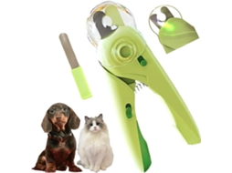 Corta unhas e Aparador de Unhas para Cães e Gatos com Protetores de Segurança, Luzes, Seguro e Prático Verde HEXINYIGJLY