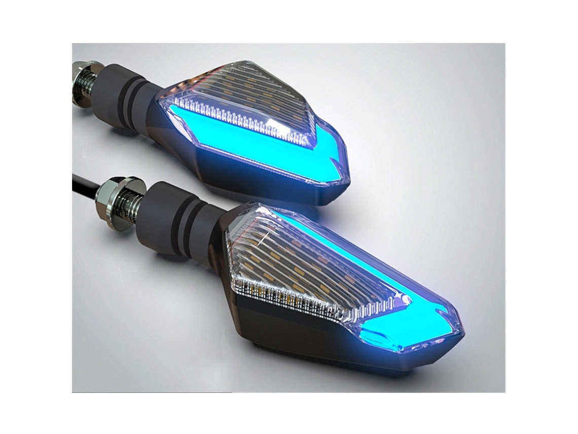 Luzes De Pisca Led Para Moto 12v Brancas, Luz Diurna, Brilho Drl