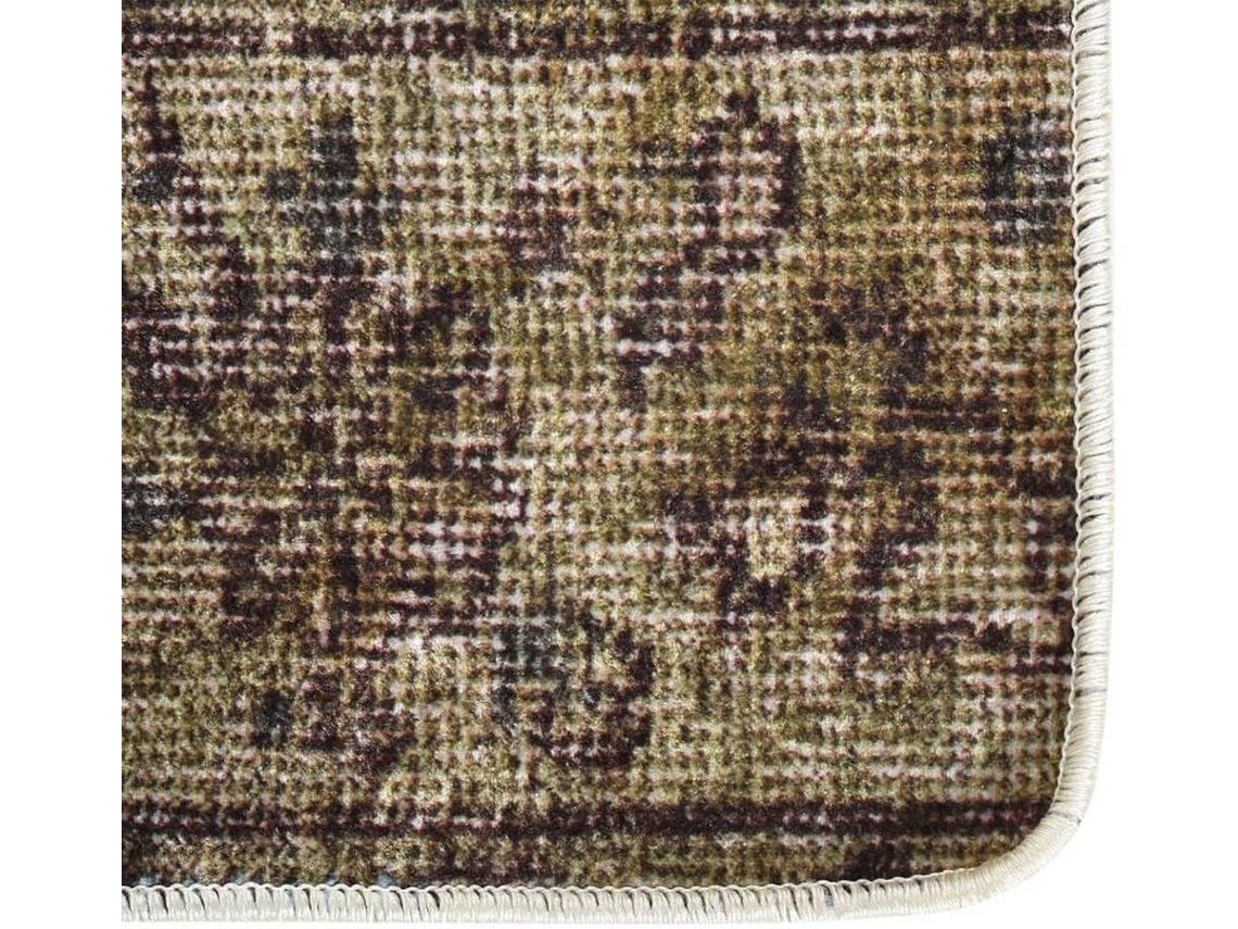vidaXL Tapete lavável antiderrapante 80x300 cm patchwork multicor