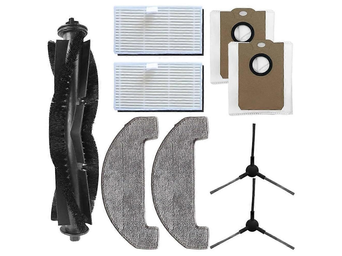 Peças De Reposição Para O Aspirador Robô Monsga Ms1 Max: Escovas Laterais Principais, Filtro Hepa, Pano De Limpeza E Saco De Pó._ptg
