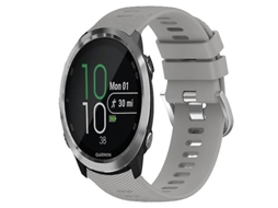 Bracelete para Garmin Forerunner 645 Música 20Mm Cor Sólida Pulseira de Relógio de Silicone Macio Cinza VENISYMLIS