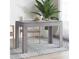 Vidaxl Mesa De Jantar 120x60x76 Cm Derivados De Madeira Cinza Sonoma